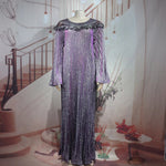 Luxury African Boubou Dress for Women – Classical Elegance Rhodochrosite Design with Folded Pleats - Free Delivery Worldwide only at Flexi Africa