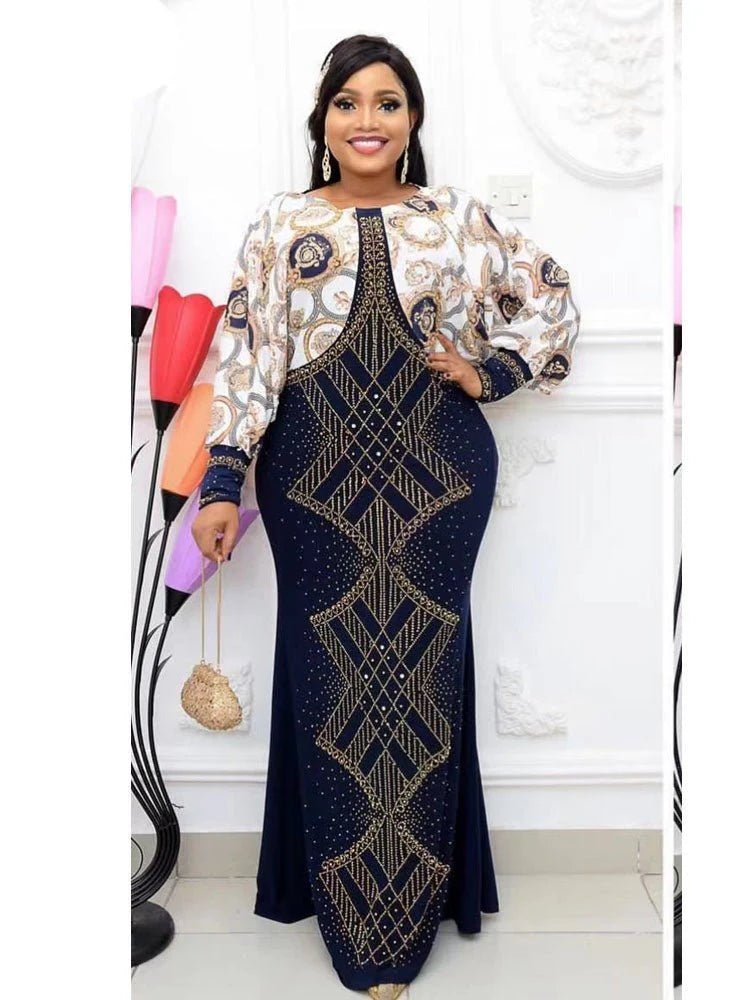 Make a Bold Fashion Statement with the Original African Quantity Long Dress - Free Delivery Worldwide only at Flexi Africa