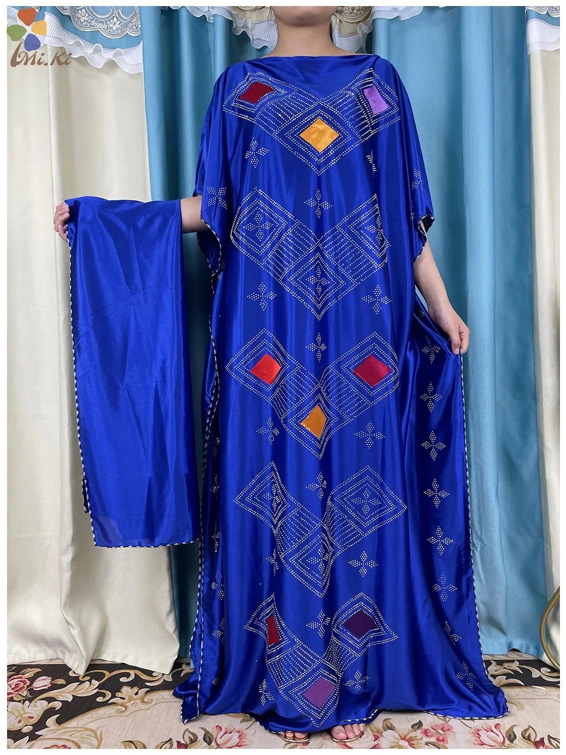 Luxurious New African Abaya: Muslim Prayer Clothing for Women with Exquisite Inlays - Flexi Africa - www.flexiafrica.com