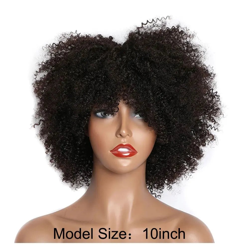 Natural Black Afro Kinky Curly Wig: Short Pixie Style for Black Women - Flexi Africa - Free Delivery - www.flexiafrica.com