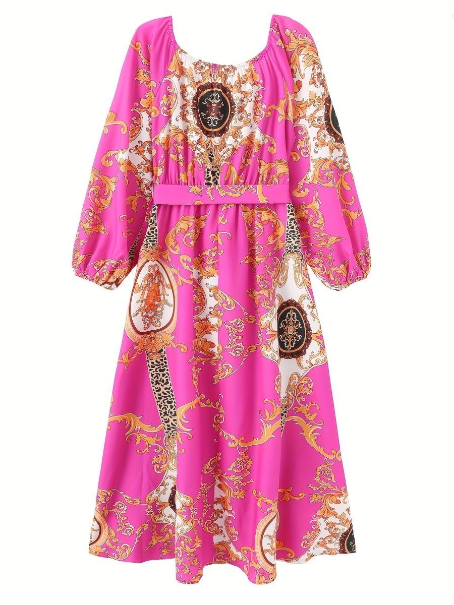 Get your hands on this elegant Bohemian off-shoulder floral maxi dress for only $19.92! Perfect for parties & casual outings