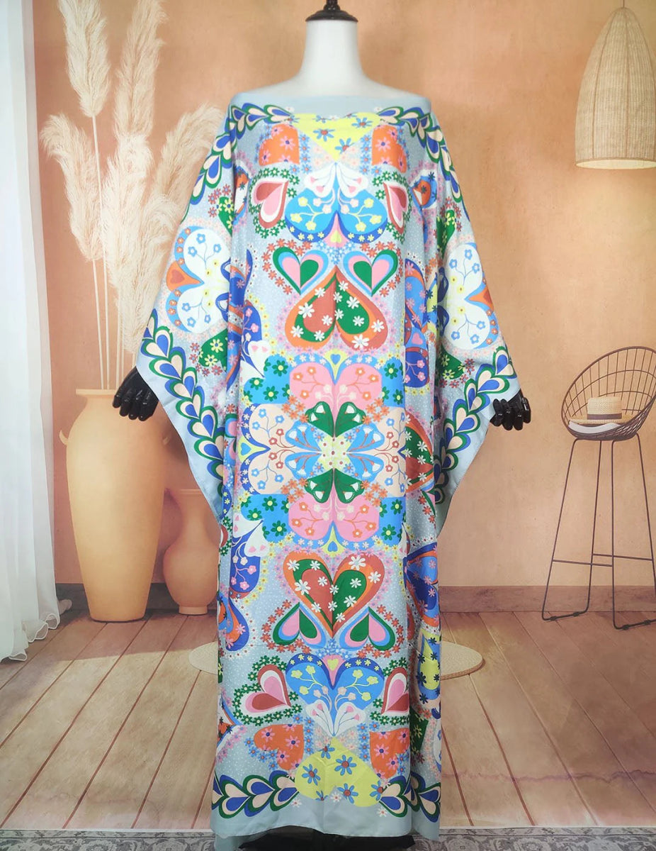 Oversized African Kaftan Dress for Women Elegant Bohemian Style Casual Wear - Free Delivery Worldwide only at Flexi Africa