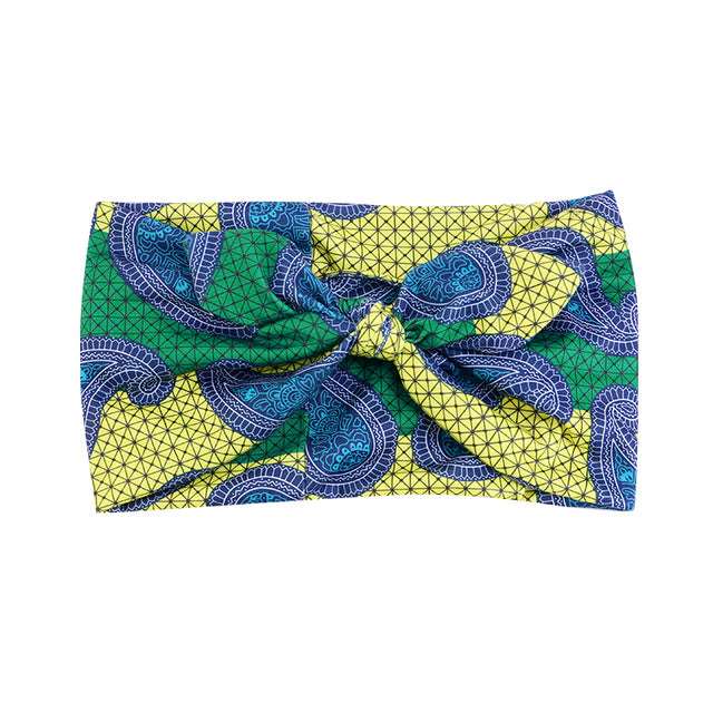 African Print Stretch Bandana Head Wrap Floral Ankara Dashiki Women - Flexi Africa - Flexi Africa offers Free Delivery Worldwide - Vibrant African traditional clothing showcasing bold prints and intricate designs