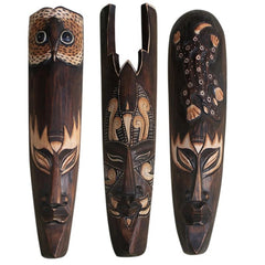 Solid Wood Mask For Wall Decoration African Facebook Bar Ktv Restaurant Wall Hanging Thai Woodcut Decoration - Flexi Africa - Free Delivery Worldwide only at www.flexiafrica.com