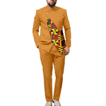 Stylish African Dashiki Print Jacket with Ankara Pants – 2PC Men’s Wedding and Party Outfit - Free Delivery Worldwide only at Flexi Africa