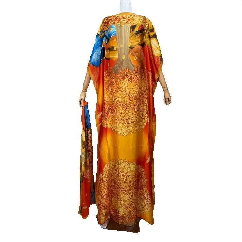 Summer African Dresses for Women – Sexy Oversized Long Print Dress - Free Delivery Worldwide only at Flexi Africa