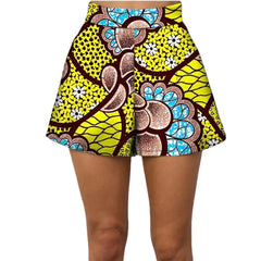 Summer Vibes: African Print Pattern Beach Shorts for Women, 100% Cotton - Flexi Africa - Free Delivery www.flexiafrica.com