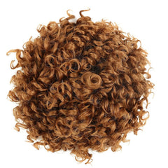 Synthetic Hair Buns For Women Afro Puff Curly Chignon Drawstring Ponytail Natural Black With Hair Extensions Hairpieces