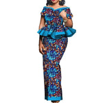 Traditional African 2PC Outfit – Dashiki Top and Skirt Set for Women - Free Delivery Worldwide only at Flexi Africa