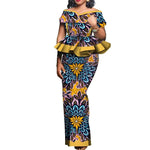 Traditional African 2PC Outfit – Dashiki Top and Skirt Set for Women - Free Delivery Worldwide only at Flexi Africa