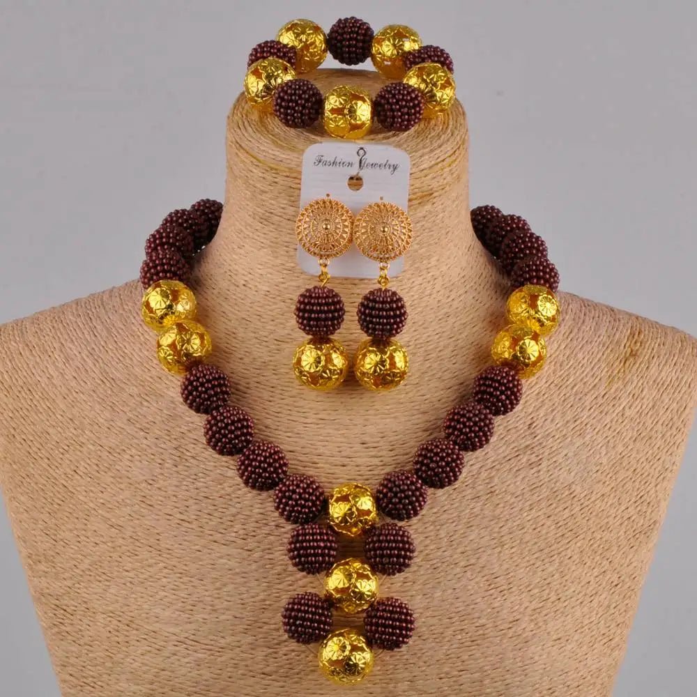 White Women Necklace Costume African Beads Jewelry Set - Free Delivery Worldwide only at Flexi Africa