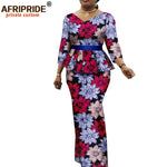 Women’s African Ankara 2PC Set Crop Top Maxi Skirt Belted Traditional Outfit - Free Delivery Worldwide only at Flexi Africa