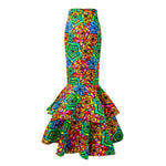 Women’s African Ankara Long Skirt Dress – Stylish Elegant Party & Wedding Attire - Free Delivery Worldwide only at Flexi Africa