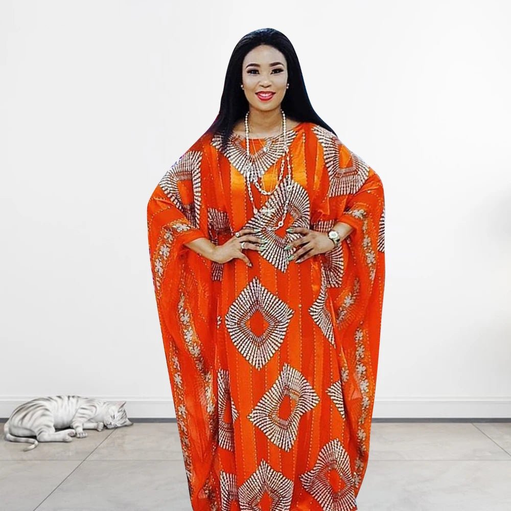 Buy Women’s African Dashiki Maxi Dress – Muslim Modest Evening Party Dress for only $38.06 at Flexi Africa!