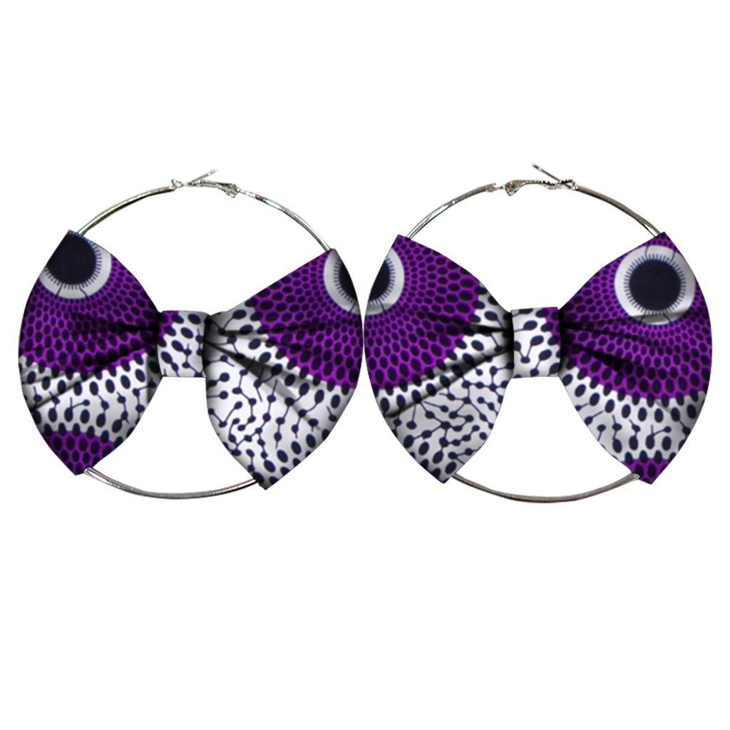 Women’s African Fashion Earrings – Handmade Circle Statement Accessories - Free Delivery Worldwide only at Flexi Africa