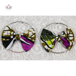 Women’s African Fashion Earrings – Handmade Circle Statement Accessories - Free Delivery Worldwide only at Flexi Africa