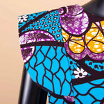 Women’s Ankara Dashiki Print Floor - Length A - Line Dress - Free Delivery Worldwide only at Flexi Africa