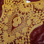 Women’s Purple Bazin Embroidered Traditional African Wedding Dress – Luxury Occasion Wear - Free Delivery Worldwide only at Flexi Africa